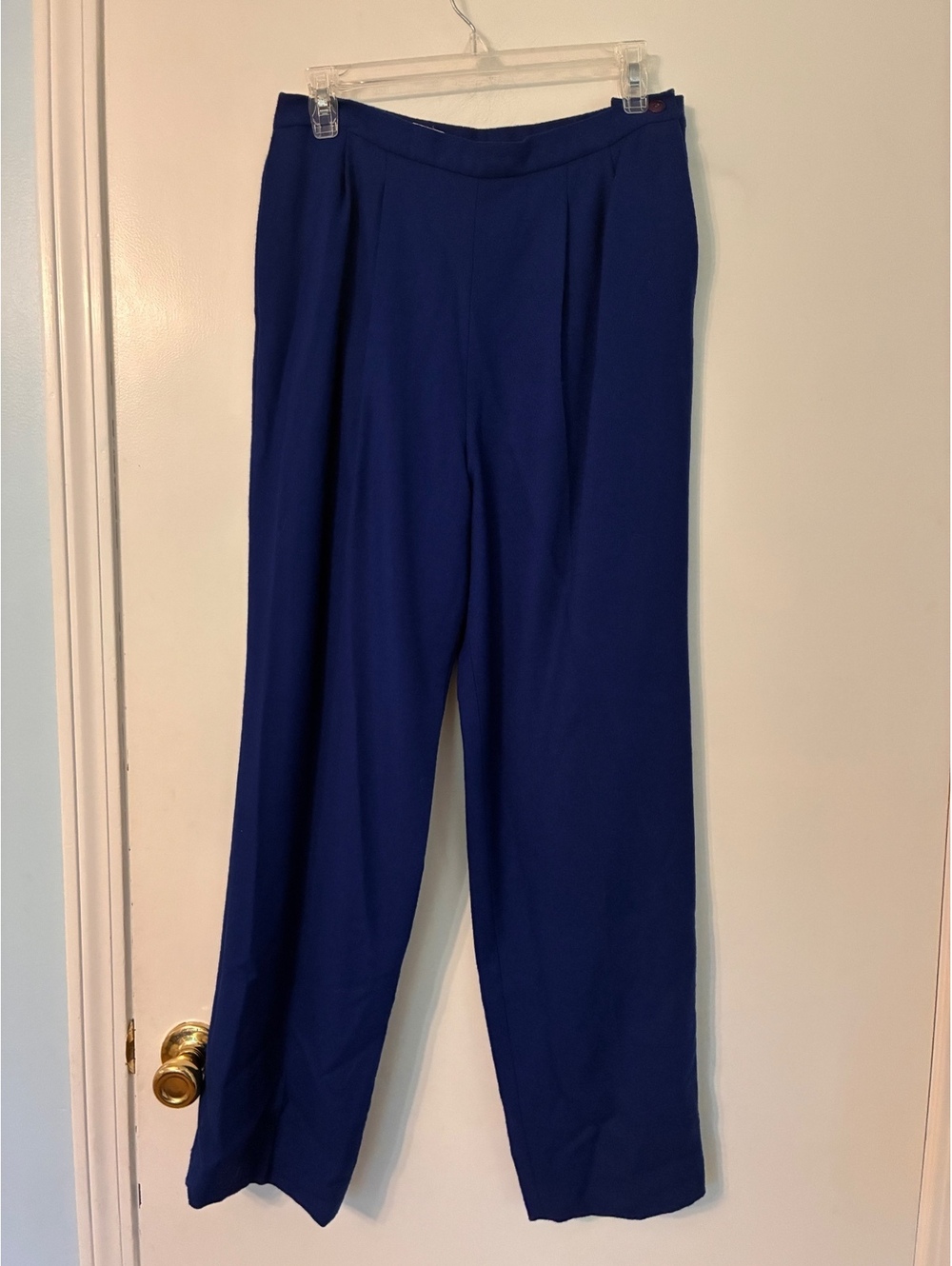 Vintage Pendleton 100% Virgin Wool Navy Blue Trousers Size 10